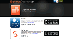 Desktop Screenshot of eighteendegrees.com